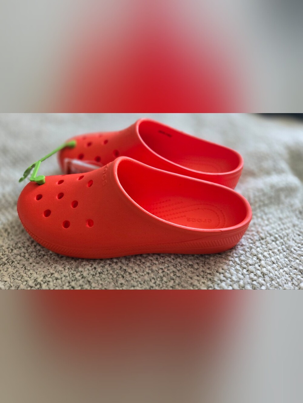 CROCS Classic Low Profile Clogs in Orange
